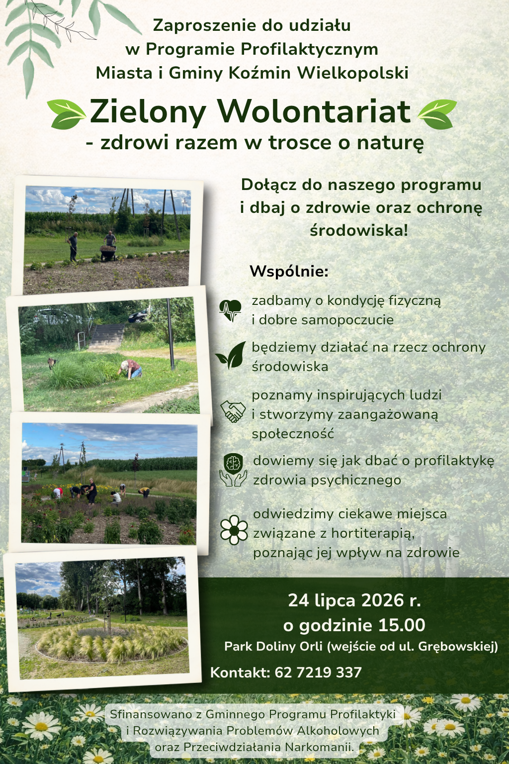 Zaproszenie na kolejne spotkanie Zielonego Wolontariatu